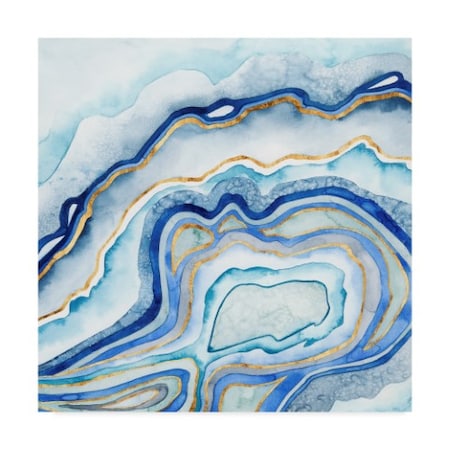 Grace Popp 'Cobalt Agate Ii' Canvas Art,24x24